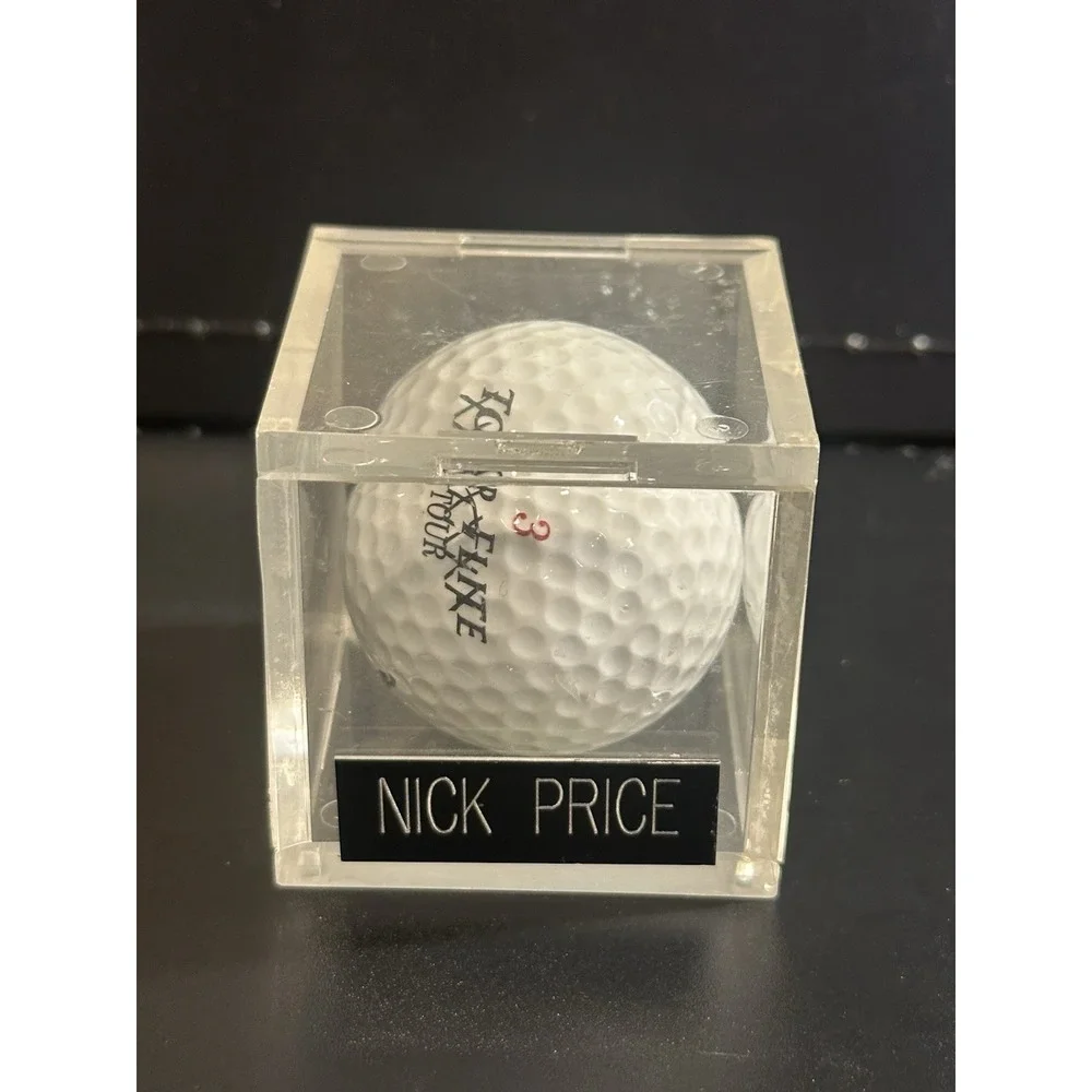 Nick Price Top Flight Tour Autograph Golf Ball In Case (no Paper Work)